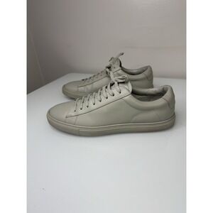 Mens Oliver Cabell Low 1 Slate Gray Lace Up Leather Sneakers Shoes Size 42 / 9.5